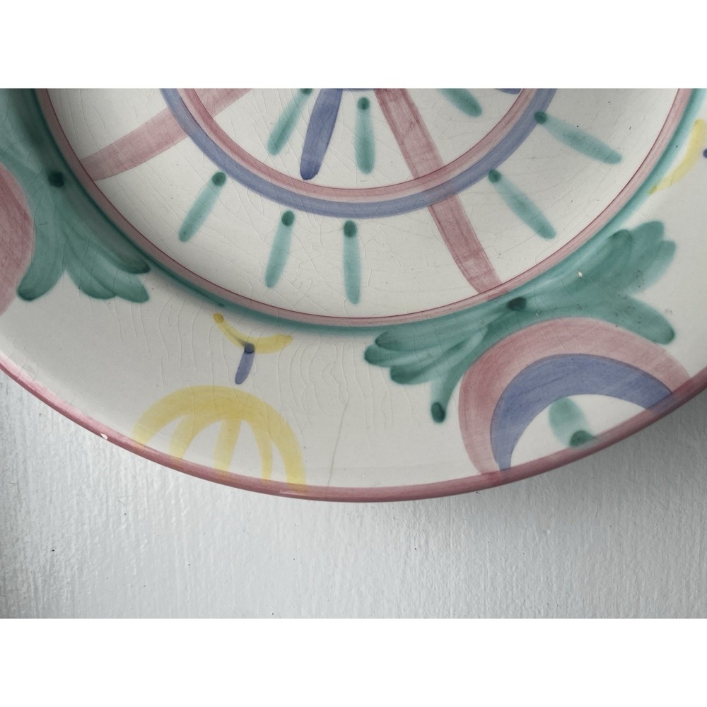 Vintage Vietri Italy 1986 Dinner Plate Colore collection Hand Painted Signed - Picture 5 of 11